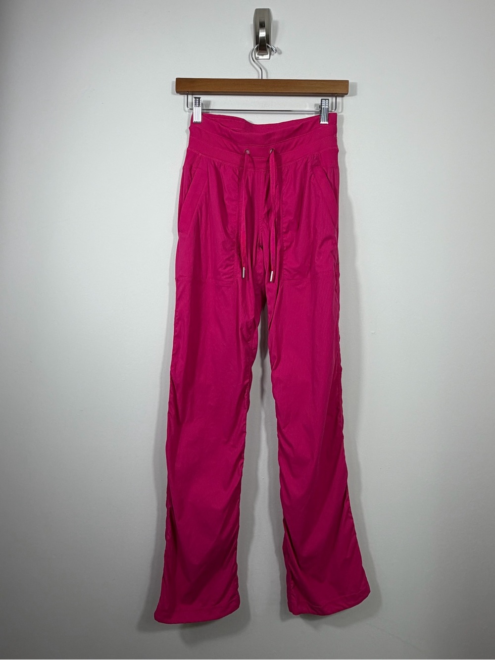 Lululemon Studio Dance Pants Size 2 Hot Pink Drawstring Flare Leg